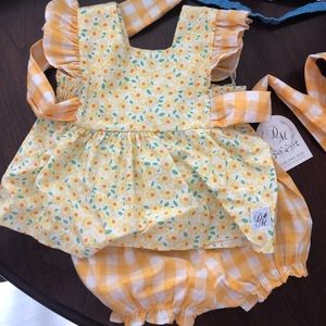 RicRac and ruffles Pinafore.